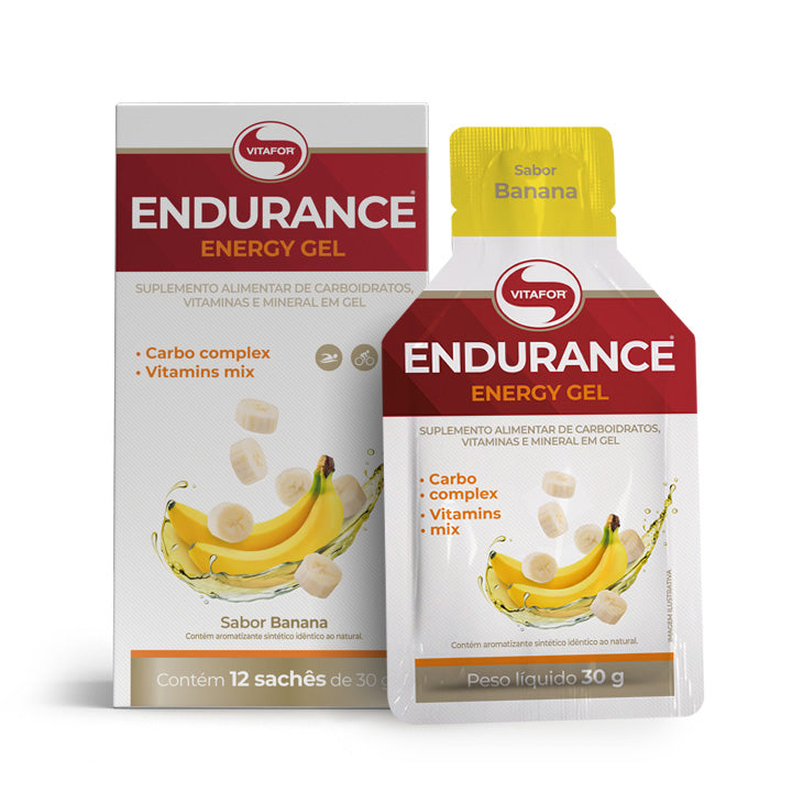 Endurance Energy gel - 12 saquetas 30g Banana