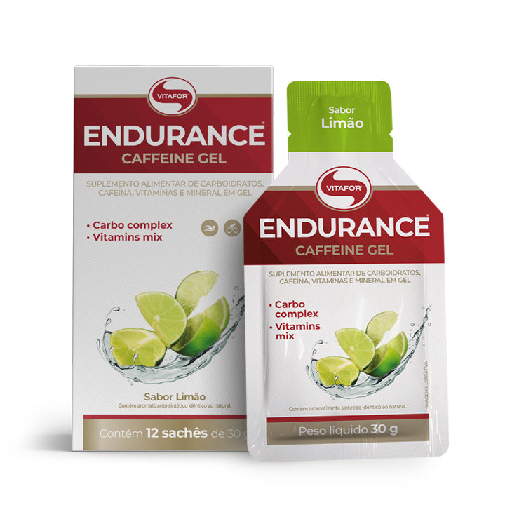 Endurance Caffeine gel - 12 sachês 30g
