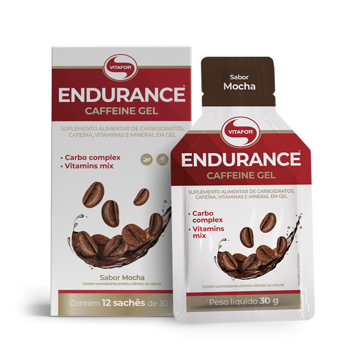 Endurance Caffeine gel - 12 sachês 30g