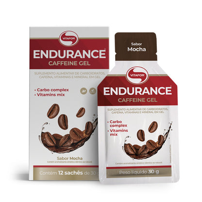 Endurance Caffeine gel - 12 sachês 30g Mocha